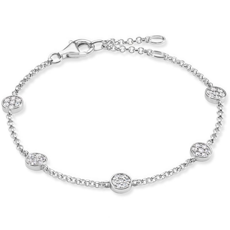 Thomas Sabo Sterling Silver Glam & Soul Bracelet A1330-051-14-L19.5V