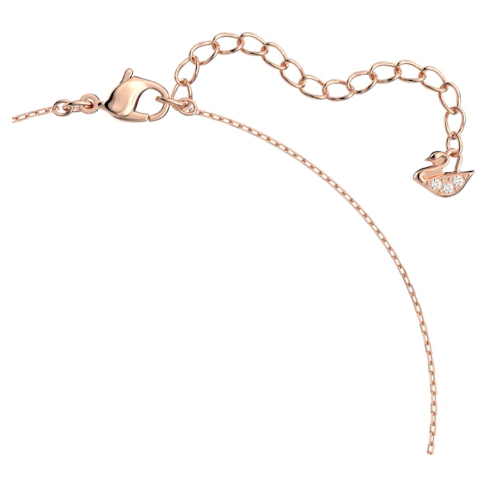 Swarovski Attract necklace Square, White, Rose-gold tone plated 5510698