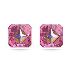 Ortyx stud earrings Pyramid cut, Pink, Gold-tone plated 5614062