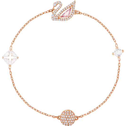 Swarovski Dazzling Swan Bracelet, Multi-colored, Rose Gold Plating M 5472271 5485876 5485877