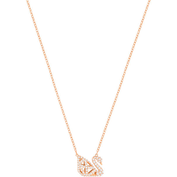 Swarovski facet deals swan necklace