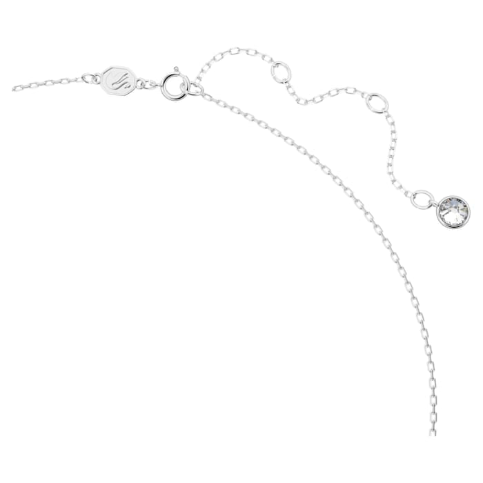 Swarovski Ortyx necklace Triangle cut, White, Rhodium plated 5643021