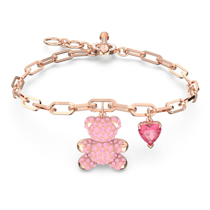 Swarovski Teddy bracelet Bear, Pink, Rose gold-tone plated 5642978