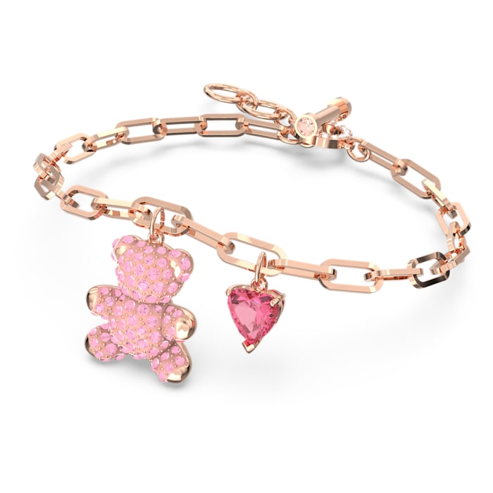 Swarovski Teddy bracelet Bear, Pink, Rose gold-tone plated 5642978