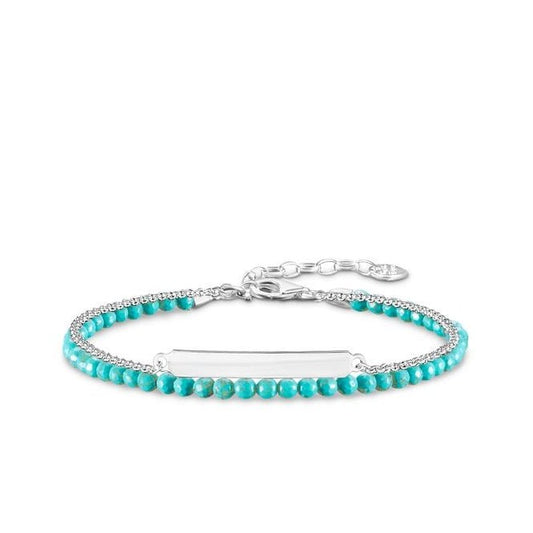 Thomas Sabo Love Bridge Turquoise Silver Bracelet LBA0118-404-17-l19v